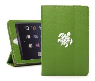 Apple iPad Mini Green Faux Leather Magnetic Smart Case Cover LM603 Sea Turtle: Computers & Accessories