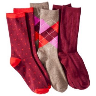 Merona® Womens 3 Pack Preppy Socks