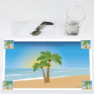 Beach   Personalized Bridal Shower Placemats: Toys & Games