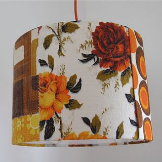 'folksy girl' patchwork lampshade by folly & glee