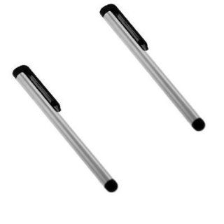 Silver Universal Touch Screen Stylus Pen   2 Pack for AT&T Apple iPhone 3G S: Cell Phones & Accessories