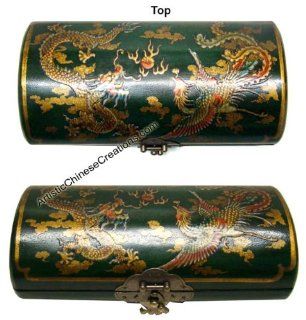 Chinese Gifts / Chinese Folk Art: Chinese Wooden Jewelry Box   Dragon & Phoenix   Decorative Boxes
