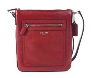Coach Legacy Leather Swingpack Crossbody Bag Purse Handbag 47989 Black Cherry: Shoes