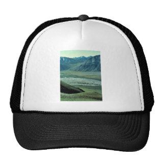 Sheenjek River Valley with dall sheep Mesh Hat