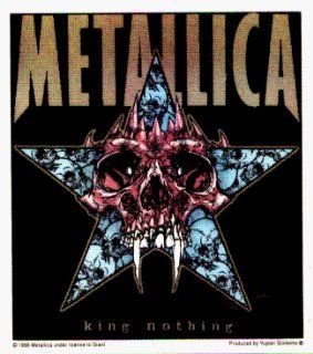 Metallica   King Nothing (Skull with Fangs & Star)   Sticker / Decal Automotive
