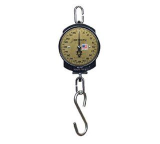 Detecto 11S200H 7 In Single Dial Hanging Scale w/ Cast Iron Housing, 200 x .5 lb, Each: Mechanical Kitchen Scales: Kitchen & Dining