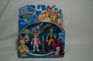 Disney Heroes Peter Pan Action Figures Lost Boys Nibs & Evil Pirate Skeletor: Toys & Games