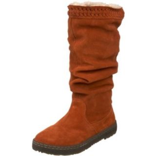 BEARPAW Camden Genuine Sheepskin Suede Womens Boots Brown Size 11: Shoes