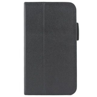 Dealgadgets Black Premium PU Leather Folio Case / Cover and Flip Stand Cover for Samsung Galaxy Tab 4 8.0 SM T330/SM T331/SM T335: Computers & Accessories