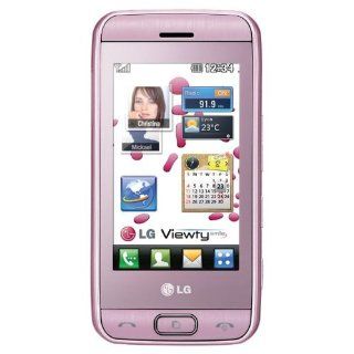 LG GT400 Viewty Smile Unlocked GSM QuadBand Phone with 5 MP Camera, Touch Screen, MP3 Music Player, Bluetooth   International Version (Baby Pink): Cell Phones & Accessories