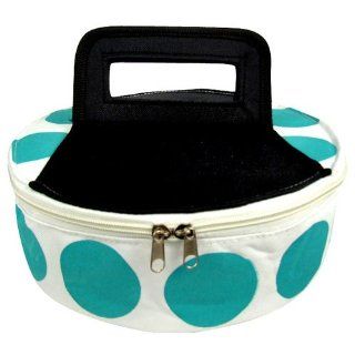 Round Insulated Pie/Cassarole Carrier   Turquoise Polka Dot: Casseroles: Kitchen & Dining