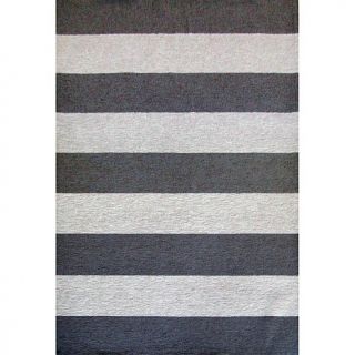 Liora Manne Newport Rugby Stripes in Gray   8'3" x 11'6"