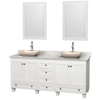 Wyndham Collection Wyndham Collection Acclaim 72 inch Double White Vanity White Size Double Vanities