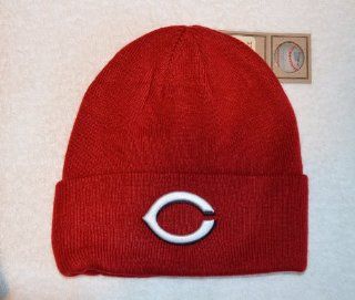 Cincinnati Reds Beanie Hat   MLB Winter Cuffed Knit Cap : Sports Fan Beanies : Sports & Outdoors