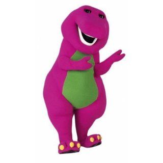 Barney Pink Dragon Cartoon Clothes Mascot Costume Fancy Dress Halloween: Clothing