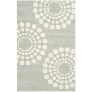 Handmade Soho Grey/ Ivory New Zealand Wool Rug (26 X 4)
