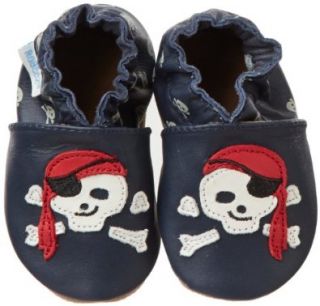 Robeez Pirate Dude Crib Shoe (Infant/Toddler),Navy,0 6 Months M US Infant: Shoes