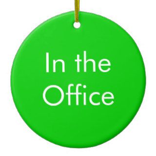 Out of Office / In the Office Sign Christmas Tree Ornaments