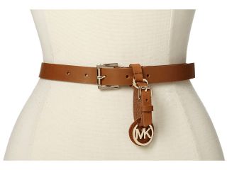 MICHAEL Michael Kors 20MM Belt w/ Buckle And Removable Luggage Tag Womens Belts (Brown)