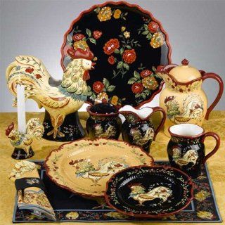 Provence Rooster Teapot, By April Cornell Dinnerware, Certified International Tableware: Kitchen & Dining