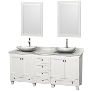 Wyndham Collection Wyndham Collection Acclaim 72 inch Double White Vanity White Size Double Vanities