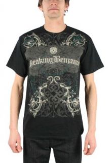 Breaking Benjamin   Breaking Scroll Adult T shirt In Black, Size Small, Color Black Clothing