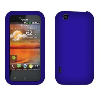 Dark Blue Skin Soft Gel Case For LG myTouch E739: Cell Phones & Accessories