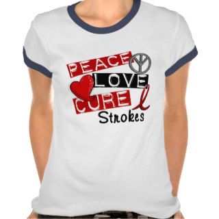 Peace Love Cure Strokes T shirt