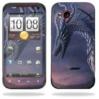 Protective Vinyl Skin Decal Cover for HTC Rezound 4G LTE Verizon Cell Phone Sticker Skins Dragon Fantasy: Cell Phones & Accessories