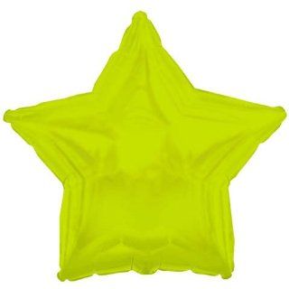 18" Lime Green Star Shape Cti Foil Balloon (1 per package): Toys & Games