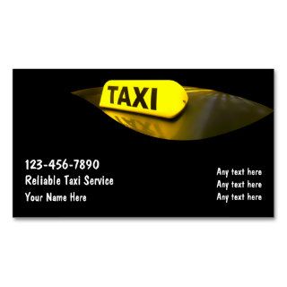 Taxi Business Cards