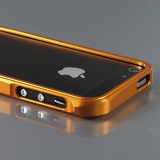 ZuGadgets Gold Premium Metal Sliding Bumper Case Cover for iPhone 5 5G 5th Generation (7900 7): Cell Phones & Accessories