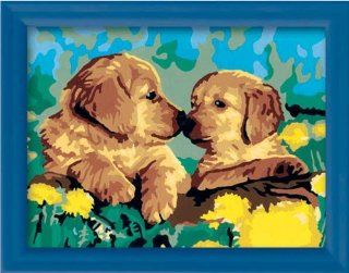 Paint by Number Kissing Puppies Toys & Games