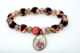 saint christopher vintage style bracelet by santitos ®