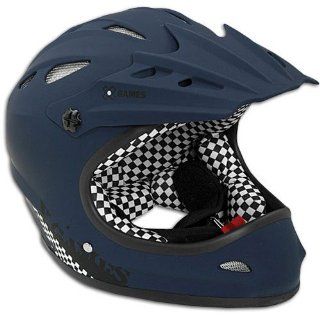 Youth Bell X Games Full Face Throttle Helmet - Blue: Sports & Outdoors