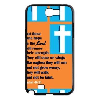Samsung Galaxy Note 2 N7100 Cover with Christian Theme   Isaiah design Durable case Cell Phones & Accessories