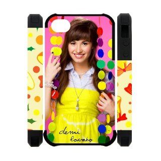Pop Rock Singer Demi Lovato Iphone 4 4S Cool Custom Dual Protect Cover Case Cell Phones & Accessories