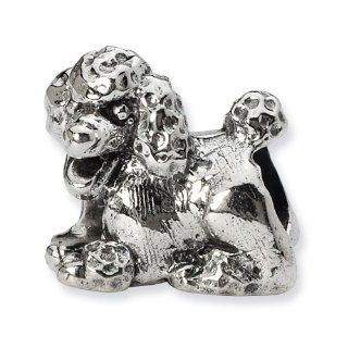 Sterling Silver Reflections Poodle Bead: Jewelry