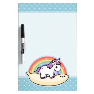 Banana Unicorn Dry Erase Boards