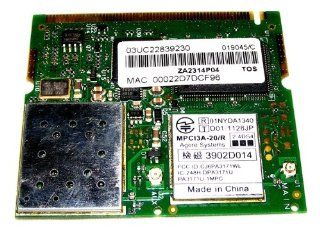 toshiba_computer_parts Toshiba Laptop Network Interface (NIC): WIRELESS LAN.Agere Systems MPCI3A 20 R ZA2314P04. Alternate Part Numbers: V000010820: Everything Else