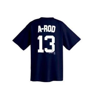 Alex Rodriguez New York Yankees Big & Tall Name and Number T Shirt (5XT)  Sports Fan T Shirts  Sports & Outdoors