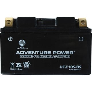 UPG Dry Charge Motorcycle Battery — 12V, 8.6 Amps, Model# UTZ10S-BS  Motorcycle Batteries