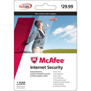 2011 Internet Security 1User $29.99