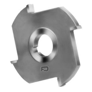 F&D Tool Company 12030 AC7242 Carbide Tipped Side Milling Cutters, Non Ferrous, 1 1/4" Arbor Hole, 7" Diameter, 3/4 " Width of Face, 8 Number of Teeth: Industrial & Scientific