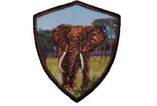 Elefant 7 cm * 8 cm Bgelbild Aufnher Applikation Patch Tier Tiere Elephant: Auto