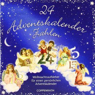Adventskalender Stickerbuch   Engelnostalgie: 24 nostalgische Adventskalenderzahlen: Barbara Behr: Bücher