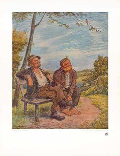 Kunstdruck Poster: Otto Quante "Die Sorglosen" 49 x 64: Küche & Haushalt