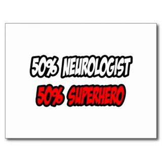 Half NeurologistHalf Superhero Postcards