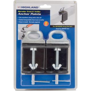 Highland Movable Anchor Points — 2-Pk., Model# 9251600  Tie Down Anchors