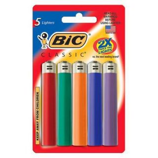 Bic Classice Lighters 5 pk
